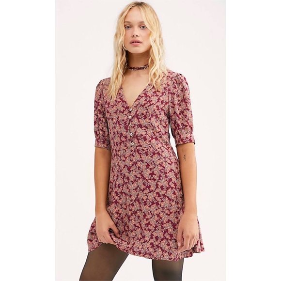 NWT Free People Provence Mini Dress - Picture 1 of 7